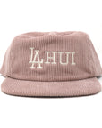 LAHUI Snapback Hat - Blush Pink Corduroy